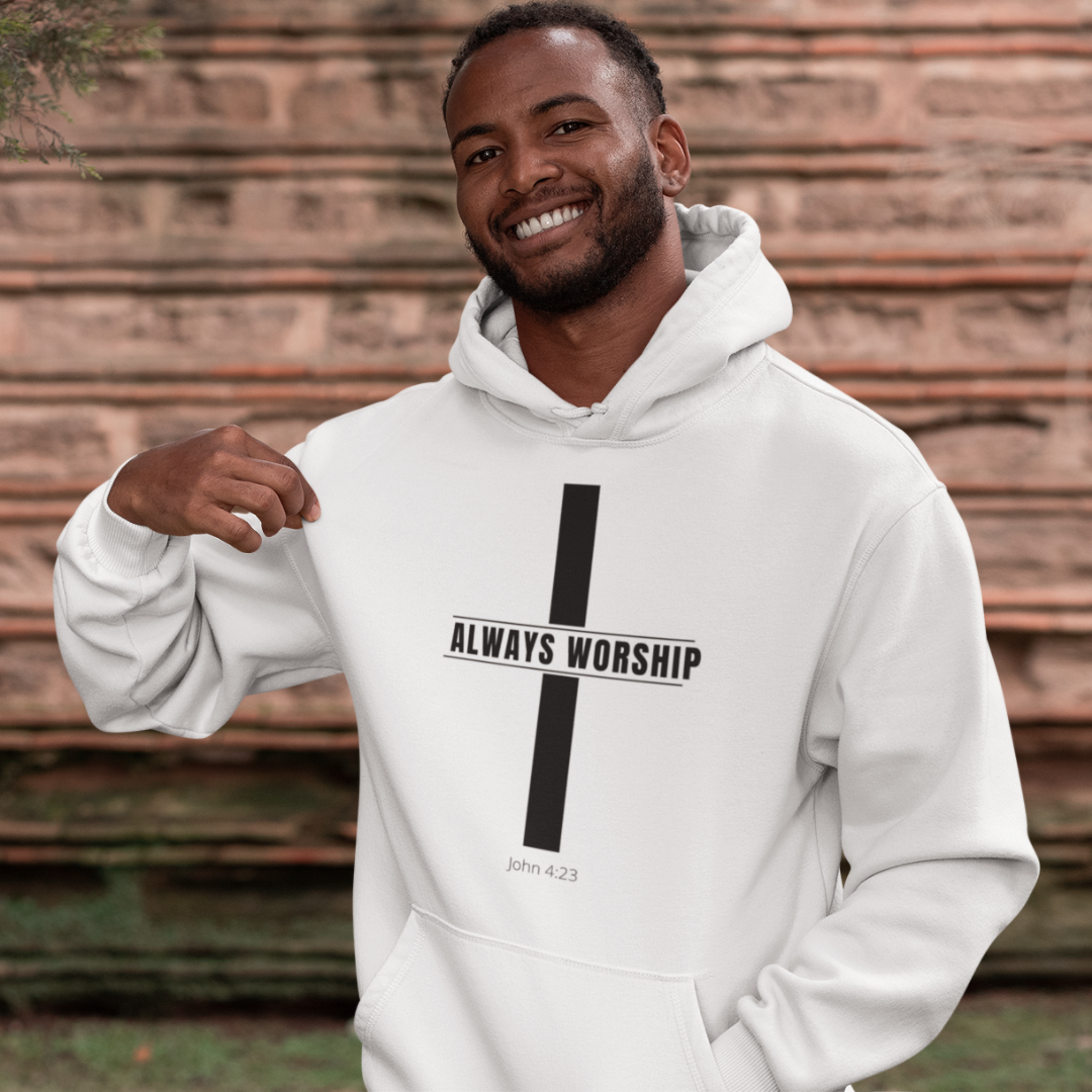 Always Worship Cross Hoodie